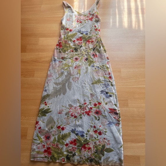 Beautiful Fuzzi Flowery Sheath Midi Dress - M - Picture 5 of 6